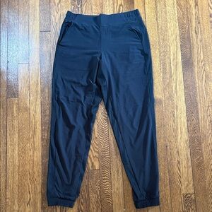 Athleta Lined Brooklyn Joggers, EUC, 10 Tall, Black